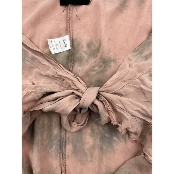 REVOLVE Blue Life Aura Wrap Skirt Women M Tie Dye Tie Drapy Maxi Red Medium BOHO - Picture 6 of 10